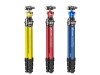 Leofoto LY-224C Tripod + LH-25 (Blue, Red, Yellow)